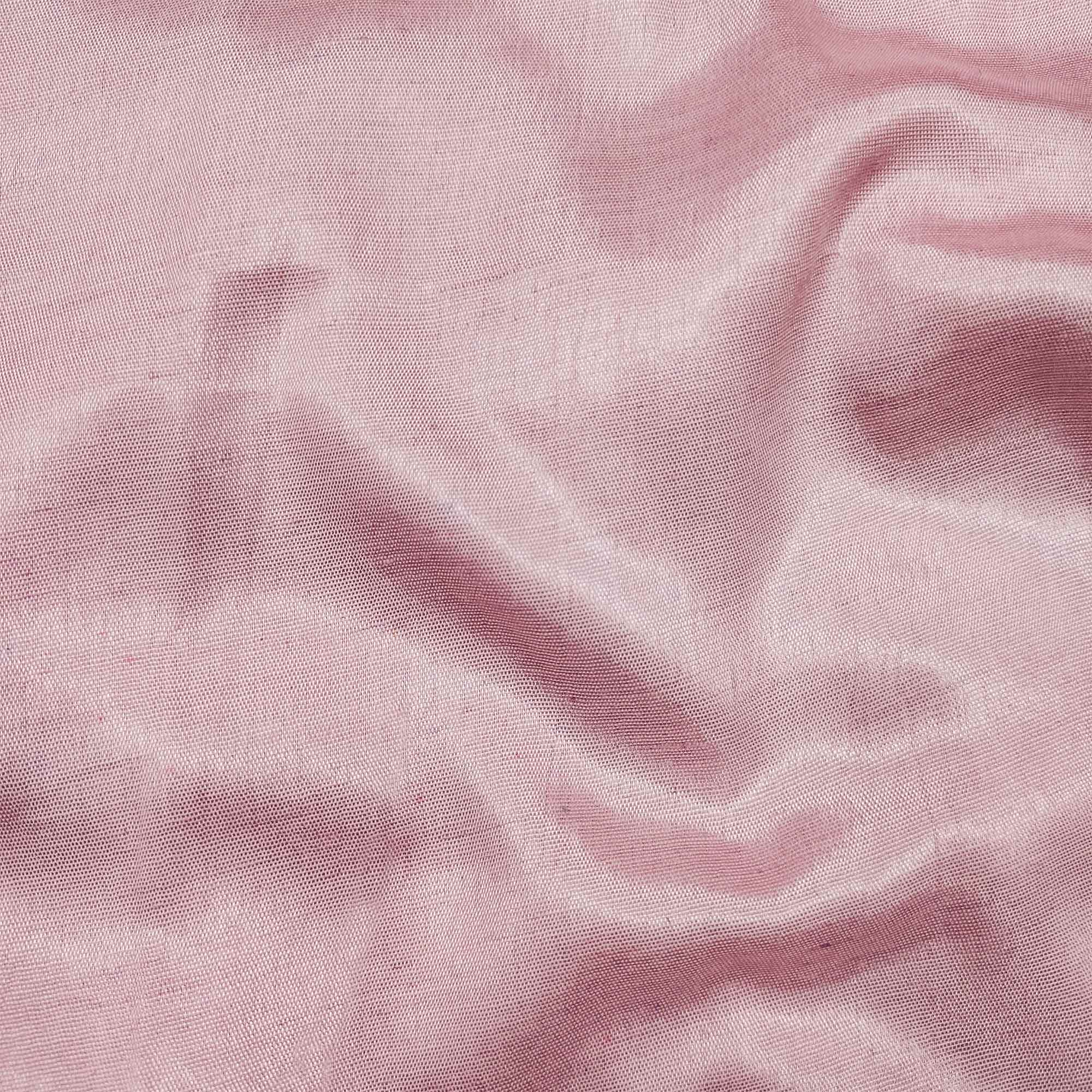 Light Pink Floral Printed Organza Dress Material - Image 3