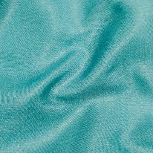 Light Turquoise Floral Printed Organza Dress Material - Image 3