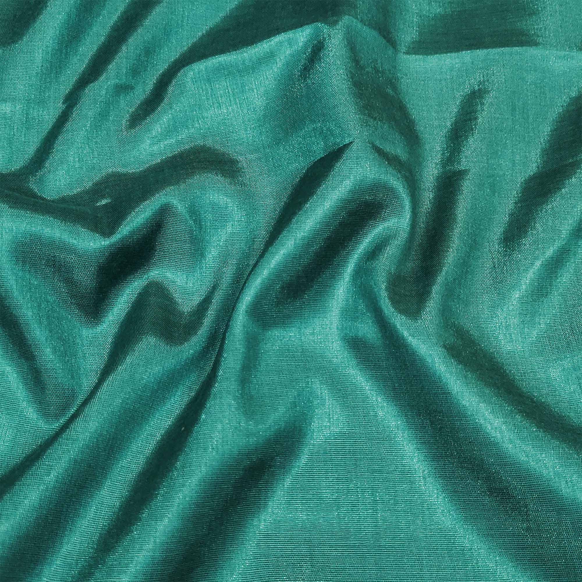 Morpich Green Woven Banarasi Silk Dress Material - Image 3