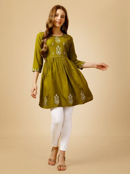 Mehendi Fully Stitched Western Top