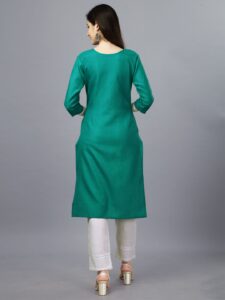 Rama Fully Stitched Casual Embroidery Kurti Design No 1006 - Image 2