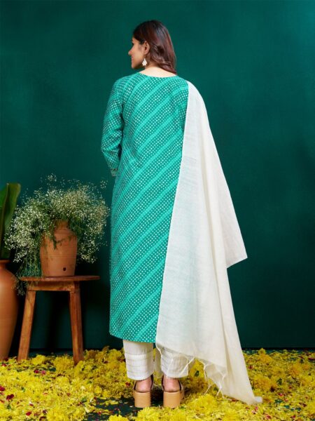 Rama Fully Stitched Rayon Kurti Pant Dupatta Design No 1077 - Image 2