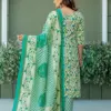 Design 2029 Pista Cotton Blend Kurti Pant Dupatta - Design Number 3