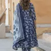 Design 2054 NavyBlue Rayon Printed Kurti Pant Dupatta - Design Number 3