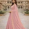 Dhanvi-Pink Fully Stitched Gown with Dupatta - Design Number 2