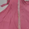 Dhanvi-Pink Fully Stitched Gown with Dupatta - Design Number 4