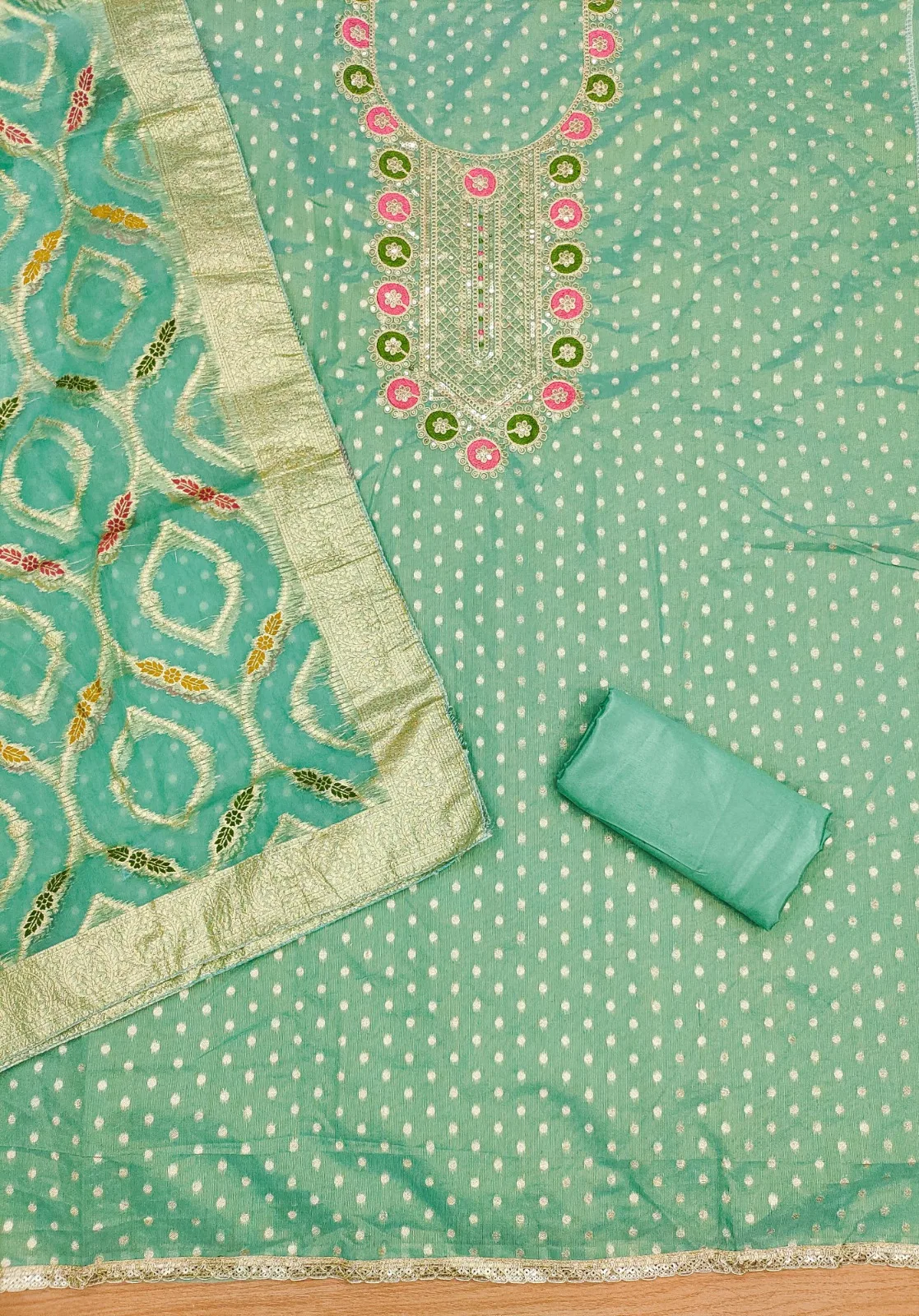 Divisha Simmer Silk Multi Kidding Sequence Work with Santoon and Organza Silk Dupatta - Design Number 1