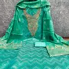 ZARA Dress Material in Simmer Silk and Santoon with Chanderi Silk Dupatta - Design Number 2